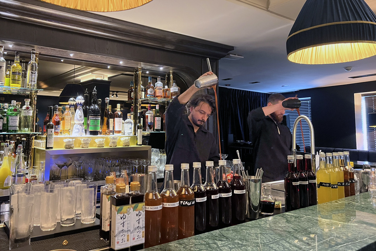 Intérieur du bar Perle Noire, Luxembourg